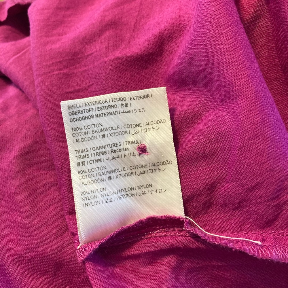 Farm Rio x Anthropologie Women’s Peasant Blouse Top Lace Magenta Pink lace - Picture 9 of 9